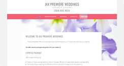 Desktop Screenshot of jaxpremiereweddings.com