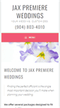 Mobile Screenshot of jaxpremiereweddings.com